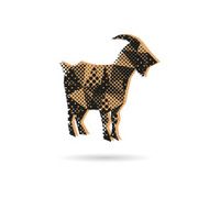 Goat abstract isolated on a white backgrounds vector illustration N2