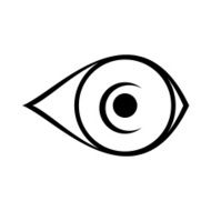 eye icon on white background