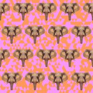 polygonal elephant pattern background
