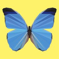 polygonal abstract geometric butterfly background