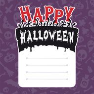 Happy Halloween Card with Text Box