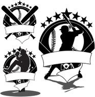 Baseball Icons - Batter Pitcher & Bats