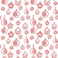 Seamless Christmas pattern N71