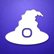 Witch hat applique background