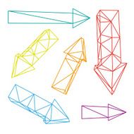 Set abstract arrows vector illustration N4