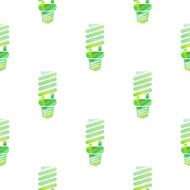 Seamless pattern with energy efficient lamps