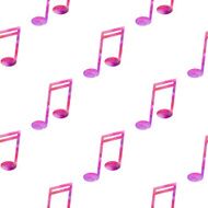 Seamless pattern with musical notes N2