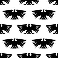 Seamless pattern of Imperial eagle