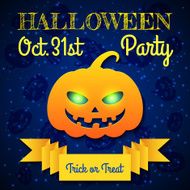 Halloween Party Card Template N2