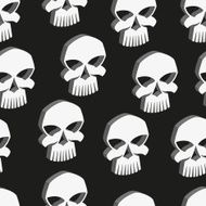 skull vector seamless pattern