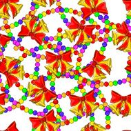Christmas bells seamless pattern N3