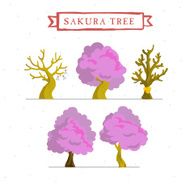 blossom tree - vector illustration