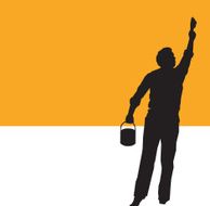 Man Painting Sign