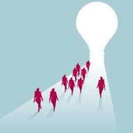 Group of businessman walking N2
