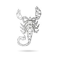 Scorpion abstract isolated on a white backgrounds vector illustration