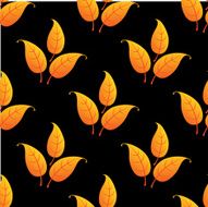 Autumnal leaves seamless pattern N2