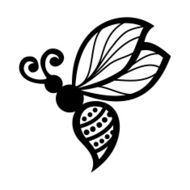 Vector Beautiful Bee