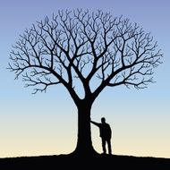 tree and person