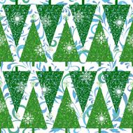 Seamless pattern with Christmas trees N19