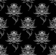 Paisley seamless floral pattern N4