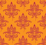 Paisley seamless floral pattern N5