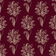 Paisley seamless floral pattern N6