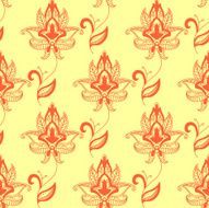 Paisley seamless floral pattern N7