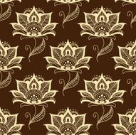 Paisley seamless floral pattern N8