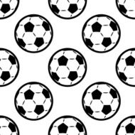 Seamless background pattern of footballs N2