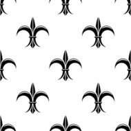 Retro seamless pattern with french fleur de lys