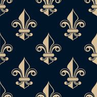 Vintage fleur de lys seamless pattern