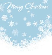 Snowflakes Merry Christmas Card N2