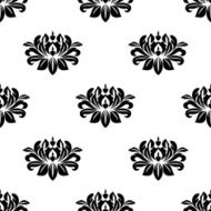 Dainty floral damask style fabric pattern