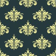 Arabesque damask style seamless background pattern