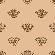 Beige floral seamless pattern background