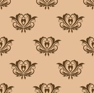 Beige and Brown Seamless Pattern N2