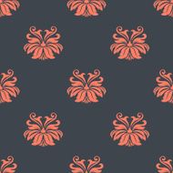 Dainty vintage damask style pattern