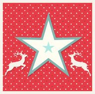Christmas card with reindeer N2
