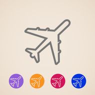 vector plane icons