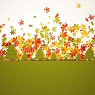 Vector autumn leaves N3
