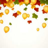 Vector autumn leaves N5