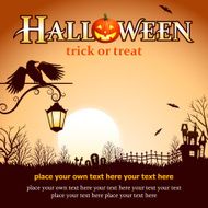 Halloween crow background