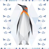 Abstract polygonal geometric penguin background