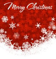 Snowflakes Merry Christmas Card N3