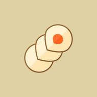 Bread Food Flat Icon