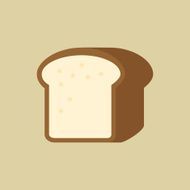 Bread Food Flat Icon N4
