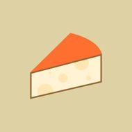 Cheese Food Flat Icon