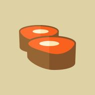 Sushi Food Flat Icon