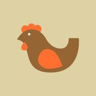 Chiken Food Flat Icon