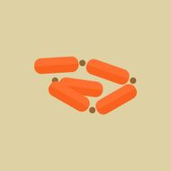 Meat Food Flat Icon